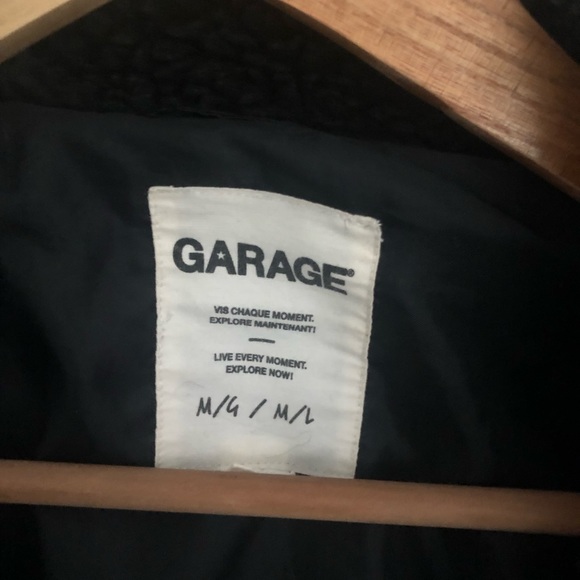 Black Garage Sherpa Jacket - Picture 3 of 3